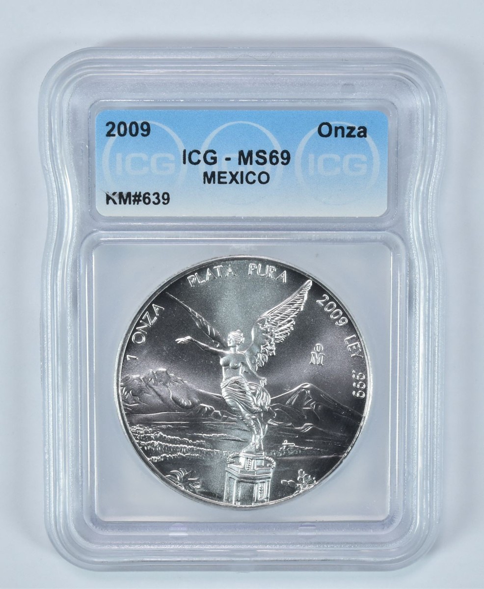 2009 Mexico 1 Onza Silver Libertad MS69 ICG | eBay