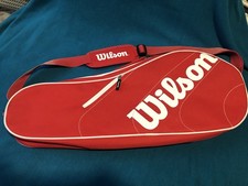 Wilson Racquet Racket Bag Red/White W/carrying Strap