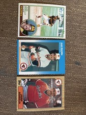 Juan Bonilla 3 Card Lot - Padres Orioles - 1983 Topps 1987 Fleer & Topps