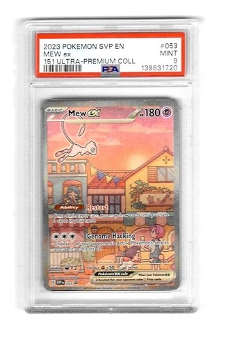 2023 POKEMON SVP EN-SV BLACK STAR PROMO 151 ULTRA-PREM COLL #053 MEW EX PSA 9