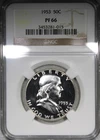 1953 Proof Franklin Half Dollar NGC PR66 Low Mintage