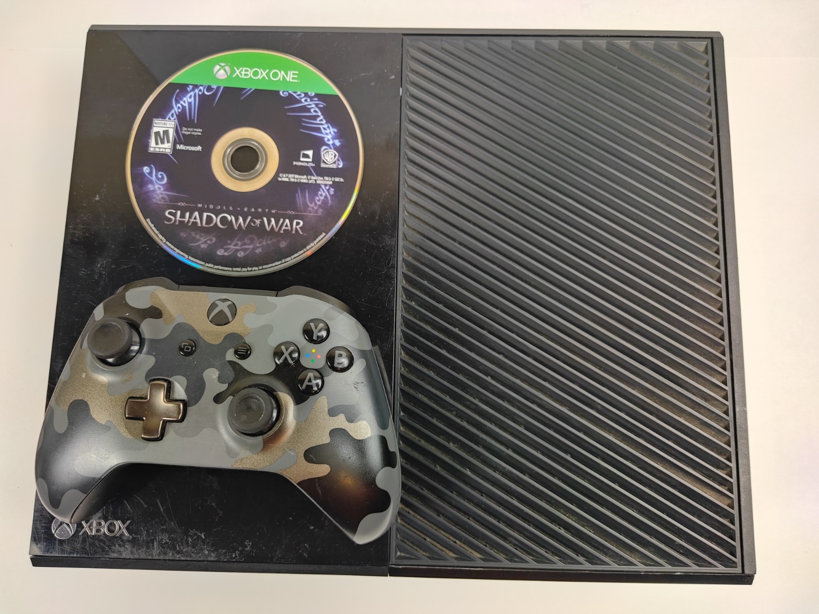 Microsoft Xbox One 500GB Console Black + Controller + Shadow of War Tested