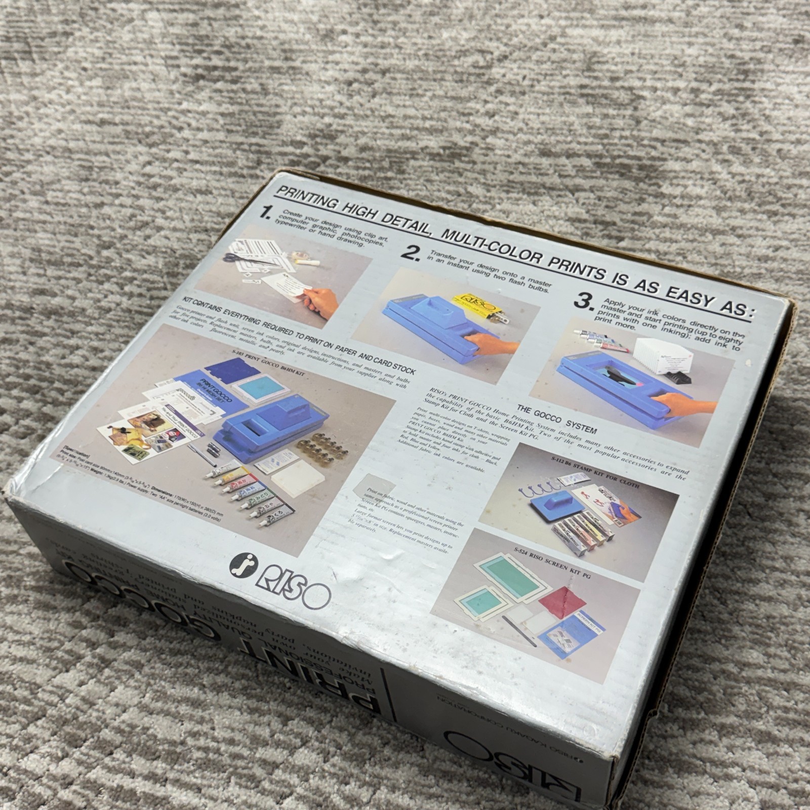 Huge Lot RISO PRINT GOCCO-Ink For Paper & Cloth-20 Bulbs-Embossing Powder-Paper!