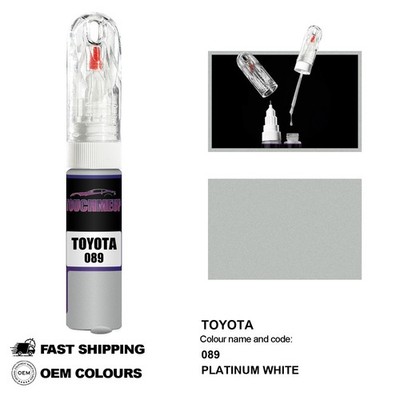 FÜR TOYOTA PLATINUM WHITE 089 Touch Up Lackstift Pinsel Fix Kit Kratzer Chip Set