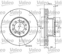 2X Valeo 187043 Bremsscheibe