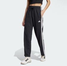 adidas women Essentials 3-Stripes Open Hem French Terry Pants