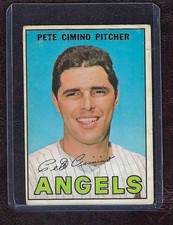 1967 OPC O-Pee-Chee #34 Pete Cimino, California Angels, Good, Tough Issue