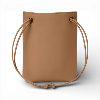 LOEWE モーガン Loewe x Suna Fujita Raccoon Pebble Pouch Nappa Calfskin Mocha