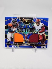 2025 Panini Select - Multiverse Jerseys Blue Prizm #MVJ-VMR Von Miller (MEM)