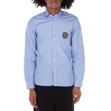 Lacoste Striped Cotton Poplin Long-Sleeve Shirt Z-RQJPX