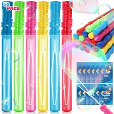 36 Pack 14’’ Bubble Wands, Big Bubble Wands with 36 Bubble Refill Solution, Bubb