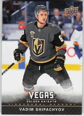 Vadim Shipachyov Base Upper Deck Vegas Golden Knights Inaugural Season 26 NM