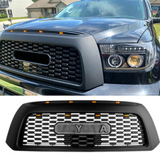 Matte Black Grille For Toyota Tundra 2007 2008 2009 Front Grille With Led Lights Matte Black Grille For Toyota Tundra 2007 2008 2009 Front Grille With Led Lights