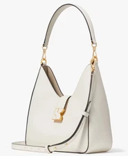 Kate Spade Dakota Hobo Bag Ivory Leather KG498 Shoulder Purse Crossbody NWT F