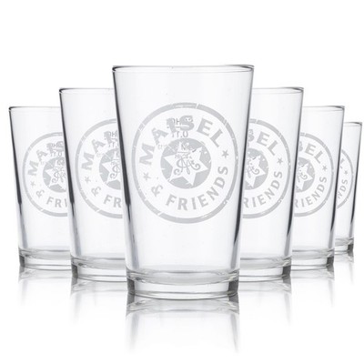 6x Maisels Glas / Gläser Bier Weissbierglas Willibecher 0,1l ''Maisel & Friends
