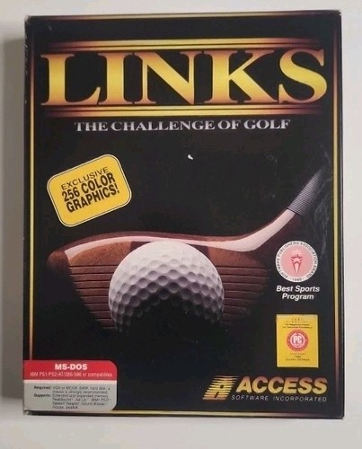 Official Links The Challenge of Golf MS-DOS PC Game 5.25" Floppy Disks