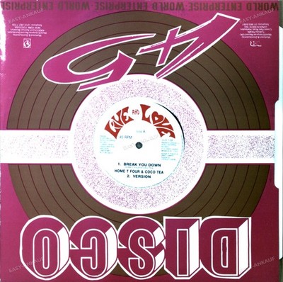 Home T Four & Coco Tea / Admiral Tibbett - Break You Down / Why Should Maxi '*