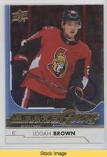 2017-18 Upper Deck Young Guns Silver Foil Logan Brown #217 READ 05xg