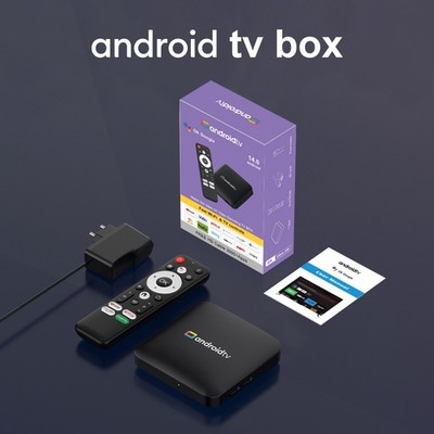 Box TV Android 14,2 Go RAM 16 Go ROM TV Box 4K HDR10 RK3518 Quad-Core