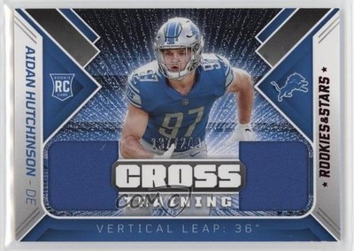 2022 Panini Rookies & Stars Cross Training /249 Aidan Hutchinson #CT-AH RC 16wc