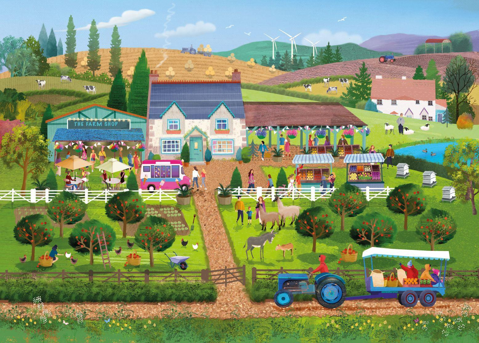 Otter House Farm Shop Fun Jigsaw Puzzle (1000 Pieces)