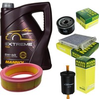 Inspektionspaket 5L Mannol Extreme 5W-40 FüR Dacia Sandero Logan MCV 1.4 1.6