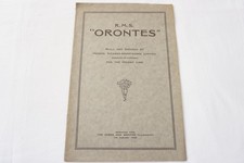 1930 Reprint RMS Orontes Shipping Publicity Booklet Brochure