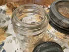 Antique Crown Canning Jars With Glass lids And Zinc Rings Clear Pints Lot Of 2 — photo 5