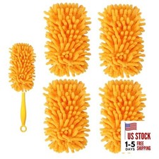Reusable Duster Refill Compatible with Swiffer Duster Kit - Pet 4 Pack(orange)