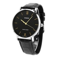 Casio Classic MTP-VT01L-1BDF Analog Schwarz Lederband Herren R80111028