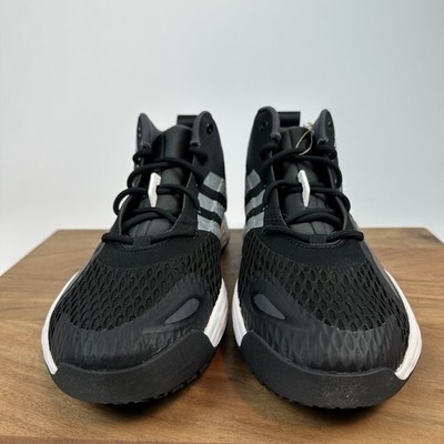 New NWB Mens Adidas Exhibit A Mid Black Basketball Shoes  display picture 3