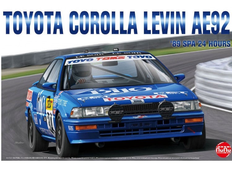 NuNu NUN24016 1/24 - Toyota Corolla Levin AE92 1989 Spa 24 hours