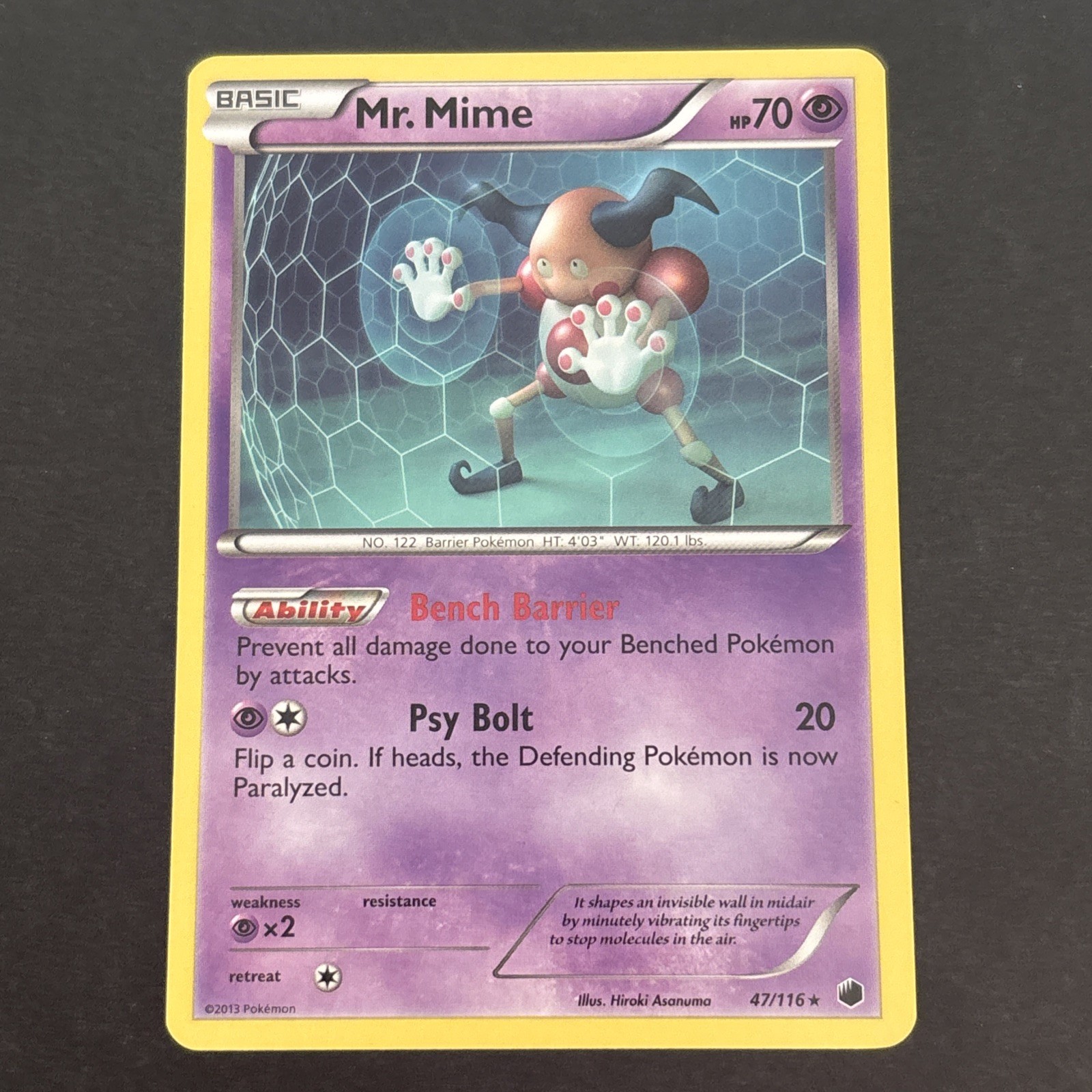 Mr. Mime 47/116 Regular BW: Plasma Freeze Pokémon TCG LP 2013