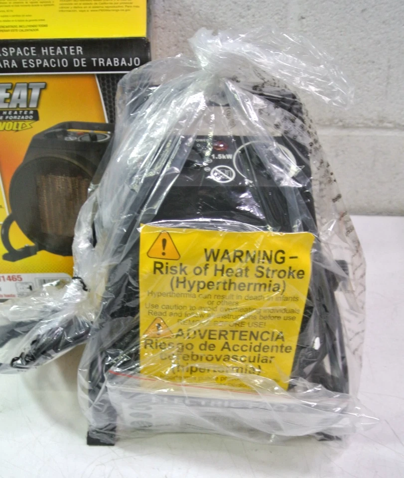 Dura Heat EUH1465 Electric Indoor Forced Air Heater with Pivoting Base 5,120 Btu - Image 2 of 4