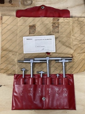 Mitutoyo 155-903 Telescoping Gauge Set 5/16  6  Inside Mic Bore Gauge Set w/Case