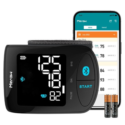 #ad Blood Pressure Monitor Wrist Bluetooth APP Irregular Heartbeat Aspen Black 3 8 $74.99