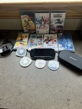 Sony PSP Black Handheld Game System Bundle Charger, Case, Games
