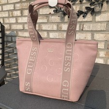 NWT Guess Oak Park Travel Bag Mauve / Pink Lu...