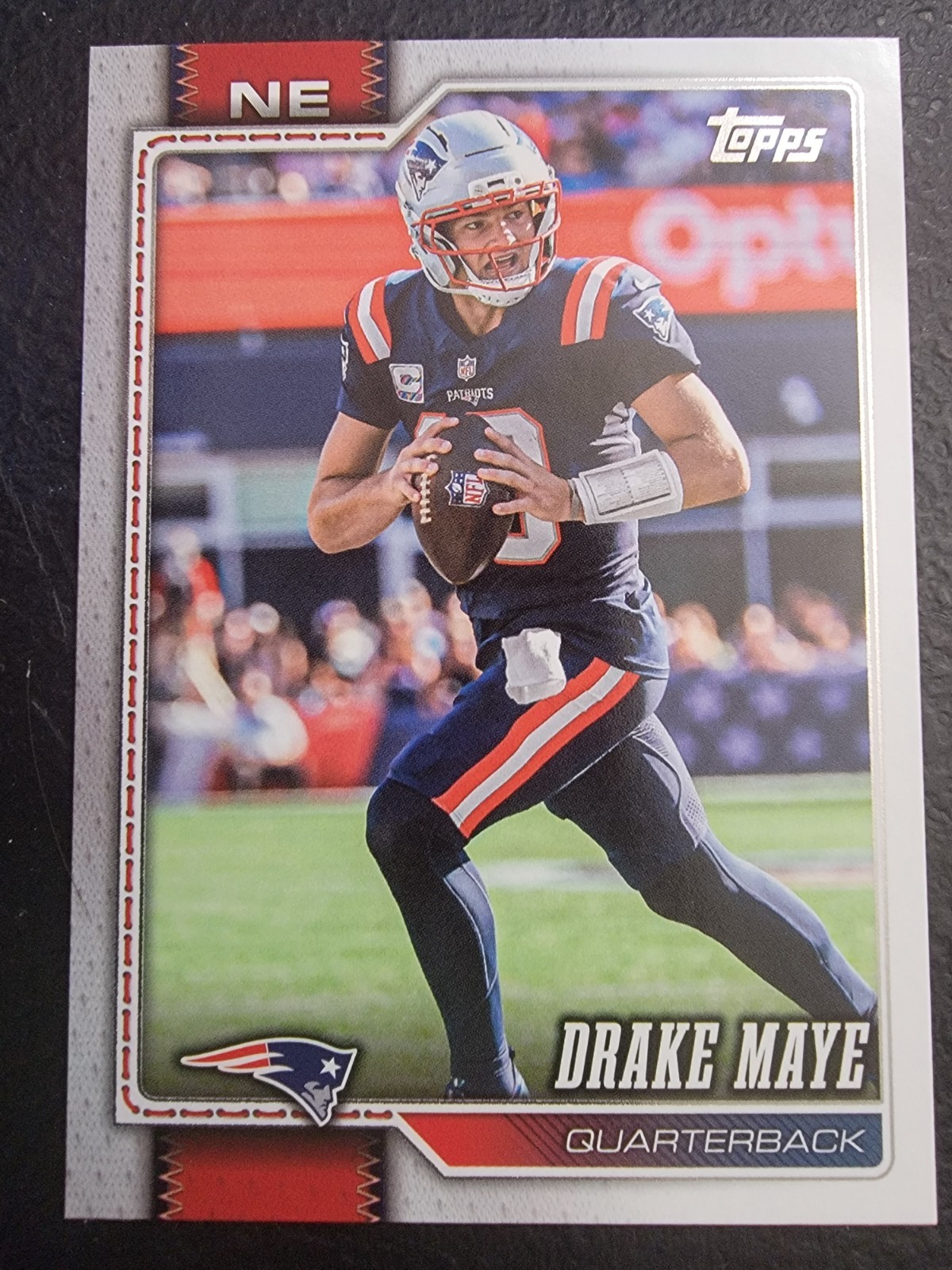 2026 Topps Flagship Football Drake Maye #136 Base Card