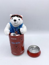 COCA COLA POLAR BEAR IN COCA COLA CAN Masked Bear - BEAN PLUSH DESIGN