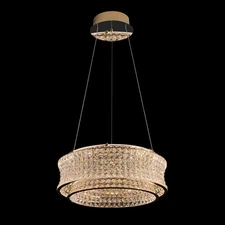 Modern Gold Crystal LED Round Chandelier