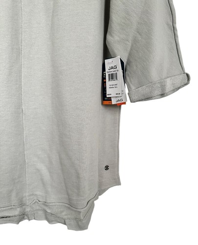 Jag Jeans Women's Debbie Lace-up Tie Pullover Top 3/4 Sleeve Size L Antarctica - Picture 5 of 9