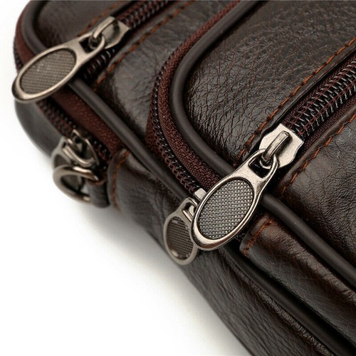Vintage Herren Echt Kuhleder Messenger Beutel Schultertasche Handtasche - Bild 18 von 32