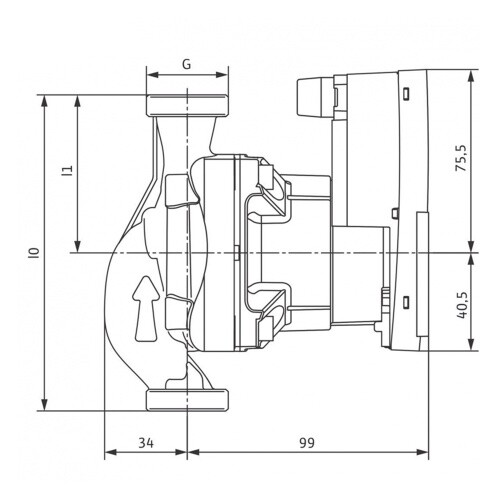 WILO Hocheffizienzpumpe Yonos Para ST15/7 PWM2 Solarpumpe Umwälzpumpe Solar - Bild 3 von 8
