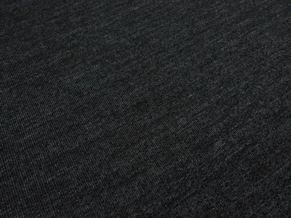 Stoff Baumwolle Sweatshirtstoff anthrazit grau Nadelstreifen Kleiderstoff Hoodie - Bild 2 von 4