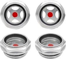 4Pcs Air compressor Oil Sight Glass 1 Inch NPT Oil Liquid Level Gauge Male