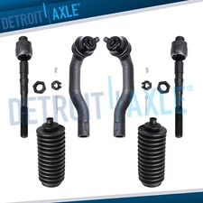 6pc Front Inner & Outer Tie Rod Boot Kit for 2007 - 2014 Ford Edge Lincoln MKX