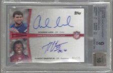 ANDREW LUCK GRIFFIN III 2012 TOPPS ROOKIE PREMIERE DUAL AUTO RC /25 BGS 9 10 AU