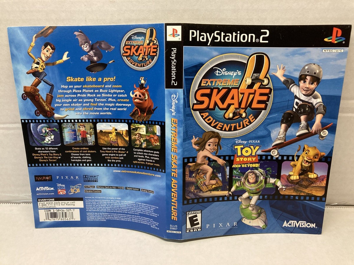 PS2ディズニーセット！ Authentic Disney's Extreme Skate Adventure Artwork Only