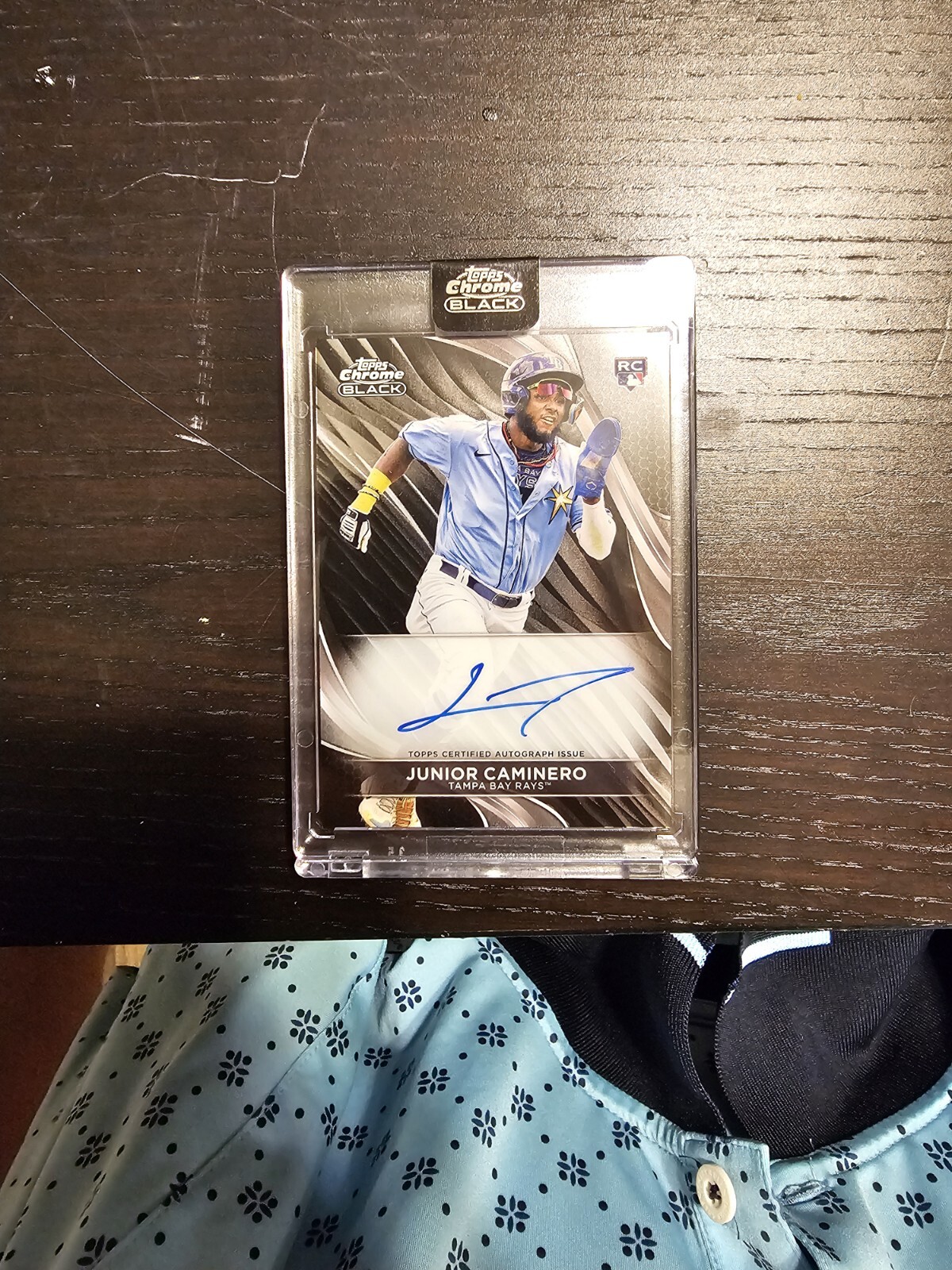 2024 Topps Chrome Black Junior Caminero Base Auto